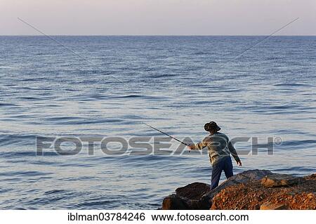 Stock Photograph - "Angler, Anamur, Mersin Province, Turkish Riviera, Turkey, Asia". Fotosearch