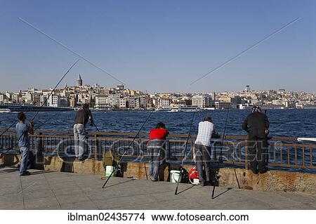 "Anglers in Eminonu, Golden Horn, with Beyoglu at the rear, Istanbul, european side, Turkey, Europe, PublicGround, Asia" View Large Photo Image Picture - "Anglers in Eminonu, Golden Horn, with Beyoglu at the rear, Istanbul, european side, Turkey, Europe, PublicGround, Asia". Fotosearch