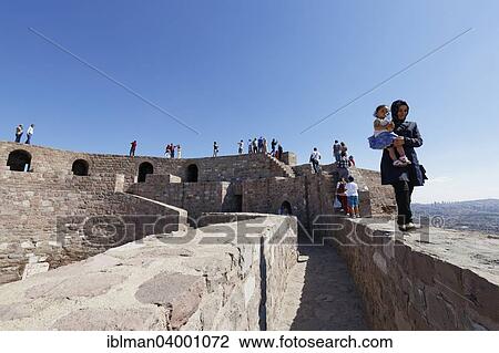 Stock Image - "Ankara Kalesi Castle, Ankara, Central Anatolia Region, Anatolia, Turkey, Asia". Fotosearch