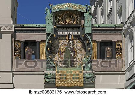 "Ankeruhr Clock in Ankerhof, by Franz von Matsch, Art Nouveau, 1913, Vienna, Vienna State, Austria, Europe" View Large Photo Image Stock Photograph - "Ankeruhr Clock in Ankerhof, by Franz von Matsch, Art Nouveau, 1913, Vienna, Vienna State, Austria, Europe". Fotosearch