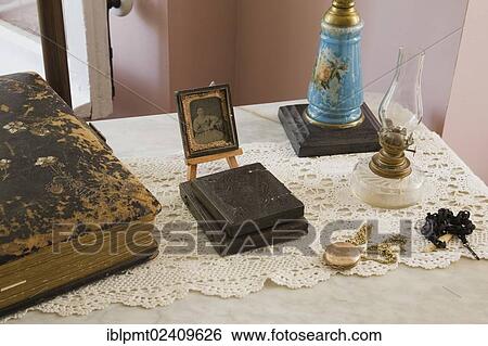 Stock Photograph - "Antique collectibles, Quebec, Canada - This image is property released for book, calendar, magazine, newspaper and editorial use only. ". Fotosearch