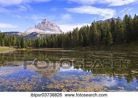 "Antorno Lake at the foot of the Three Peaks, Misurina Pass, South Tyrol province, Trentino-Alto Adige, Italy, Europe" View Large Photo Image Stock Photograph - "Antorno Lake at the foot of the Three Peaks, Misurina Pass, South Tyrol province, Trentino-Alto Adige, Italy, Europe". Fotosearch