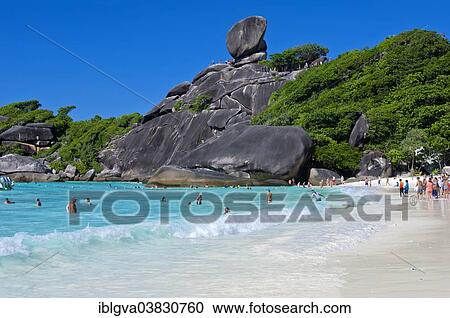 "Ao Kueak Beach and Sail Rock, Mu Ko Similan National Park, Thailand, Asia" View Large Photo Image Stock Image - "Ao Kueak Beach and Sail Rock, Mu Ko Similan National Park, Thailand, Asia". Fotosearch
