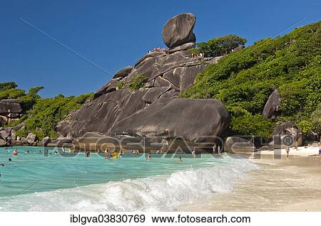 "Ao Kueak Beach and Sail Rock, Mu Ko Similan National Park, Thailand, Asia" View Large Photo Image Stock Photo - "Ao Kueak Beach and Sail Rock, Mu Ko Similan National Park, Thailand, Asia". Fotosearch