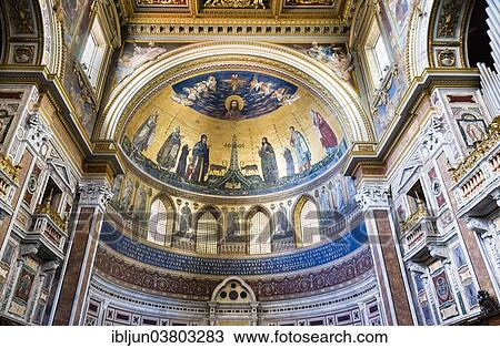 "Apse of the choir with mosaics by Jacopo Torriti and Jacopo da Camerino, San Giovanni in Laterano, Basilica of St. John Lateran, Cathedral of Rome, Rome, Lazio, Italy, Europe" View Large Photo Image Stock Image - "Apse of the choir with mosaics by Jacopo Torriti and Jacopo da Camerino, San Giovanni in Laterano, Basilica of St. John Lateran, Cathedral of Rome, Rome, Lazio, Italy, Europe". Fotosearch