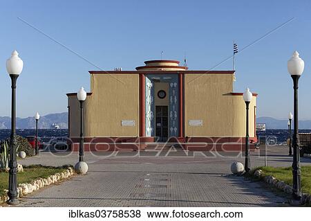 "Aquarium and Marine Museum, building from the 1920s, Elli Beach, new town, Rhodes, Rhodos Island, Dodecanese, Greece, Europe" View Large Photo Image Stock Photo - "Aquarium and Marine Museum, building from the 1920s, Elli Beach, new town, Rhodes, Rhodos Island, Dodecanese, Greece, Europe". Fotosearch