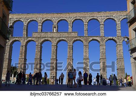 "Aqueduct of Segovia, an aqueduct bridge, UNESCO World Heritage Site, Segovia, Castile and Leon, Spain, Europe" View Large Photo Image Stock Photo - "Aqueduct of Segovia, an aqueduct bridge, UNESCO World Heritage Site, Segovia, Castile and Leon, Spain, Europe". Fotosearch