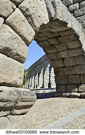 Stock Photo - "Aqueduct of Segovia, Segovia, Castile and Leon, Spain, Europe". Fotosearch