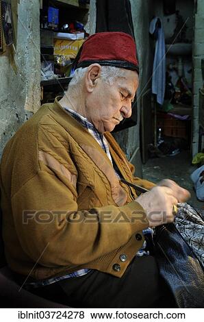 "Arab craftsman working in the bazaar of Nazareth, Nazareth, Israel, Asia" View Large Photo Image Stock Photo - "Arab craftsman working in the bazaar of Nazareth, Nazareth, Israel, Asia". Fotosearch