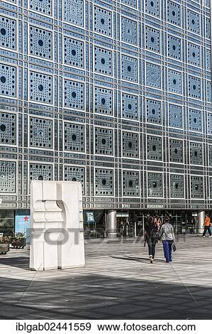"Arab World Institute, glass facade, Paris, France, Europe" View Large Photo Image Stock Photo - "Arab World Institute, glass facade, Paris, France, Europe". Fotosearch