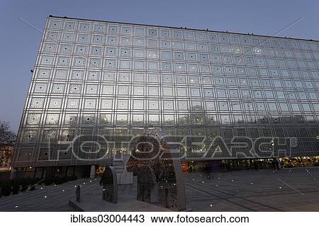 "Arab World Institute or Institute du Monde Arabe (IMA), facade with computer-controlled brise soleil system, building by Jean Nouvel, 5th arrondissement, Paris, Ile-de-France, France, Europe" View Large Photo Image Stock Image - "Arab World Institute or Institute du Monde Arabe (IMA), facade with computer-controlled brise soleil system, building by Jean Nouvel, 5th arrondissement, Paris, Ile-de-France, France, Europe". Fotosearch