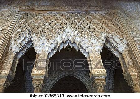 "Arabesque Moorish stalactite or Mocarabe ceilings, Palacios Nazaries of the Alhambra Palace, Granada, Andalusia, Spain, Europe" View Large Photo Image Stock Image - "Arabesque Moorish stalactite or Mocarabe ceilings, Palacios Nazaries of the Alhambra Palace, Granada, Andalusia, Spain, Europe". Fotosearch