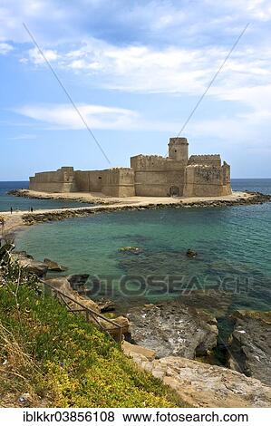 "Aragonese castle, Le Castella, Isola di Capo Rizzuto, Calabria, Italy, Europe" View Large Photo Image Stock Photo - "Aragonese castle, Le Castella, Isola di Capo Rizzuto, Calabria, Italy, Europe". Fotosearch