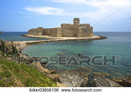 "Aragonese castle, Le Castella, Isola di Capo Rizzuto, Calabria, Italy, Europe" View Large Photo Image Stock Photograph - "Aragonese castle, Le Castella, Isola di Capo Rizzuto, Calabria, Italy, Europe". Fotosearch