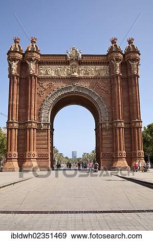 "Arc de Triomf, triumphal arch, Barcelona, Catalonia, Spain, Europe, PublicGround, Europe" View Large Photo Image Stock Photo - "Arc de Triomf, triumphal arch, Barcelona, Catalonia, Spain, Europe, PublicGround, Europe". Fotosearch