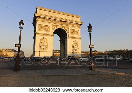 "Arc de Triomphe at the Place Charles de Gaulle - Etoile, Paris, Ile-de-France, France, Europe" View Large Photo Image Stock Photo - "Arc de Triomphe at the Place Charles de Gaulle - Etoile, Paris, Ile-de-France, France, Europe". Fotosearch