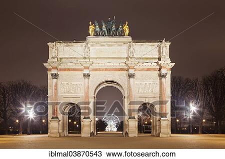 "Arc de Triomphe du Carrousel, in front of a ferris wheel on Place de la Concorde, Paris, Ile-de-France region, France, Europe" View Large Photo Image Stock Image - "Arc de Triomphe du Carrousel, in front of a ferris wheel on Place de la Concorde, Paris, Ile-de-France region, France, Europe". Fotosearch