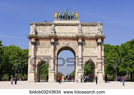 Picture - "Arc de Triomphe du Carrousel, Paris, Ile-de-France, France, Europe". Fotosearch