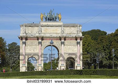 "Arc de Triomphe du Carrousel triumphal arch, Paris, Ile-de-France, France, Europe" View Large Photo Image Stock Image - "Arc de Triomphe du Carrousel triumphal arch, Paris, Ile-de-France, France, Europe". Fotosearch