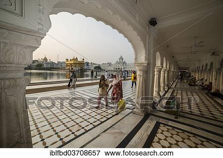 "Arcades inside the temple complex, Harmandir Sahib or Golden Temple, a holy Sikh temple, Amritsar, Punjab, India, Asia" View Large Photo Image Stock Photo - "Arcades inside the temple complex, Harmandir Sahib or Golden Temple, a holy Sikh temple, Amritsar, Punjab, India, Asia". Fotosearch