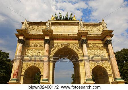Stock Image - "Arch in the Jardin des Tuileries, Paris, France, Europe". Fotosearch