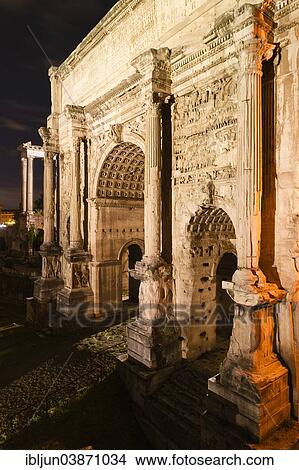"Arch of Septimius Severus, Arco di Settimio Severo, triumphal arch, 203 AD, Roman Forum, Rome, Lazio, Italy, Europe" View Large Photo Image Picture - "Arch of Septimius Severus, Arco di Settimio Severo, triumphal arch, 203 AD, Roman Forum, Rome, Lazio, Italy, Europe". Fotosearch