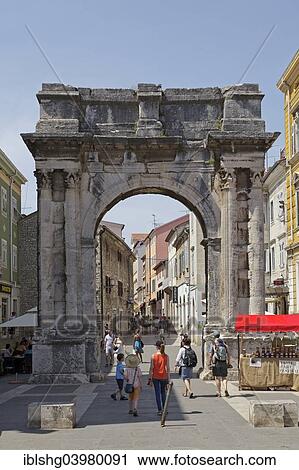 "Arch of the Sergii, Pula, Istria, Croatia, Europe" View Large Photo Image Stock Image - "Arch of the Sergii, Pula, Istria, Croatia, Europe". Fotosearch