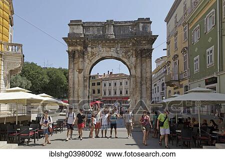 "Arch of the Sergii, Pula, Istria, Croatia, Europe" View Large Photo Image Stock Image - "Arch of the Sergii, Pula, Istria, Croatia, Europe". Fotosearch