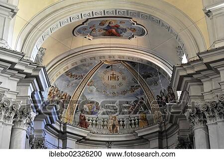 "Arched ceiling, ceiling fresco, Chiesa del Gesu church, Montepulciano, Tuscany, Italy, Europe" View Large Photo Image Stock Image - "Arched ceiling, ceiling fresco, Chiesa del Gesu church, Montepulciano, Tuscany, Italy, Europe". Fotosearch
