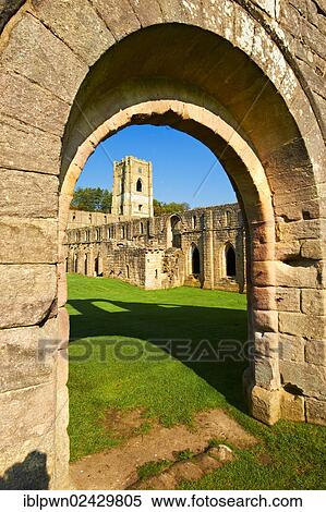 "Arched doorway into Fountains Abbey, founded in 1132, ruined Cistercian monastery, part of Studley Royal Water Garden, UNESCO World Heritage Site, near Ripon, North Yorkshire, England, United Kingdom, Europe" View Large Photo Image Stock Photography - "Arched doorway into Fountains Abbey, founded in 1132, ruined Cistercian monastery, part of Studley Royal Water Garden, UNESCO World Heritage Site, near Ripon, North Yorkshire, England, United Kingdom, Europe". Fotosearch