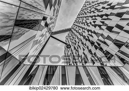 Stock Image - "Architecture detail at the Bella Sky Comwell hotel in Oerestaden, Copenhagen, Denmark, Europe". Fotosearch