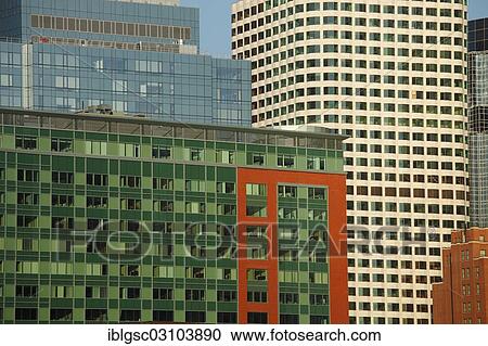 Stock Image - "Architecture, Financial District, City of Boston, Massachusetts, New England, USA, Boston, Massachusetts, United States, North America". Fotosearch