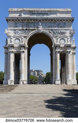 "Arco della Vittoria triumphal arch, in Piazza della Vittoria, Foce, Genoa, Liguria, Italy, Europe" View Large Photo Image Stock Photograph - "Arco della Vittoria triumphal arch, in Piazza della Vittoria, Foce, Genoa, Liguria, Italy, Europe". Fotosearch