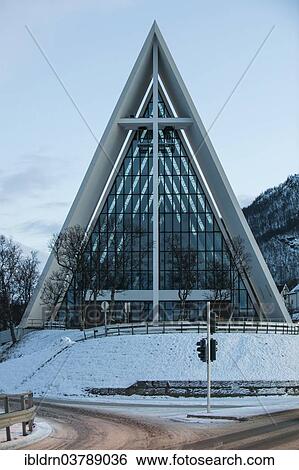 "Arctic Cathedral, architect Jan Inge Hovig, Tromso, Troms, Norway, Europe" View Large Photo Image Stock Photograph - "Arctic Cathedral, architect Jan Inge Hovig, Tromso, Troms, Norway, Europe". Fotosearch