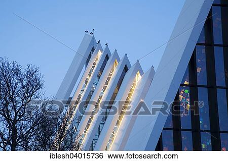"Arctic Cathedral, Tromso, Troms, Norway, Europe" View Large Photo Image Stock Photograph - "Arctic Cathedral, Tromso, Troms, Norway, Europe". Fotosearch