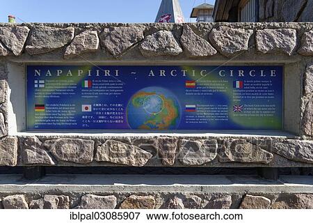 "Arctic Circle sign, Napapiiri Rovaniemi, Finland, Europe" View Large Photo Image Stock Photo - "Arctic Circle sign, Napapiiri Rovaniemi, Finland, Europe". Fotosearch
