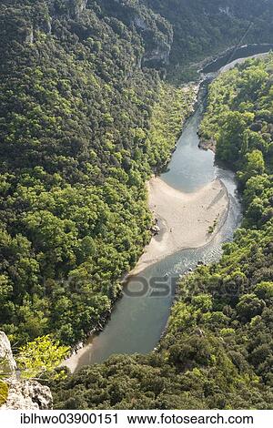 "Ardeche Gorges, Gorges de l'Ardeche, view from the Belvedere d'Gournier lookout on the panoramic road D290, Saint-Remeze, Rhone-Alpes, France, Europe" View Large Photo Image Stock Image - "Ardeche Gorges, Gorges de l'Ardeche, view from the Belvedere d'Gournier lookout on the panoramic road D290, Saint-Remeze, Rhone-Alpes, France, Europe". Fotosearch