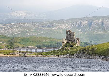 "Ardvreck Castle on a peninsula in Loch Assynt, county of Sutherland, Scotland, United Kingdom, Europe" View Large Photo Image Stock Photograph - "Ardvreck Castle on a peninsula in Loch Assynt, county of Sutherland, Scotland, United Kingdom, Europe". Fotosearch