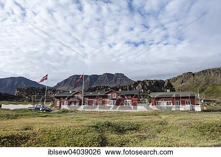 Stock Photograph - "Arktisk Station, Arctic Station, Qeqertarsuaq, Greenland, North America". Fotosearch