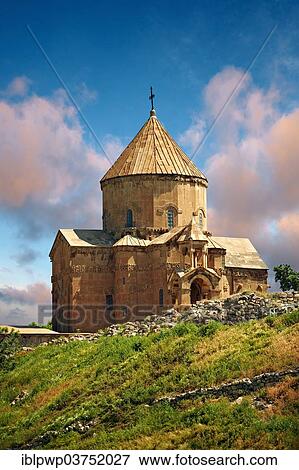 Stock Photo - "Armenian Orthodox Cathedral of the Holy Cross, 10th century, Akdamar Island, Lake Van, Turkey, Asia". Fotosearch