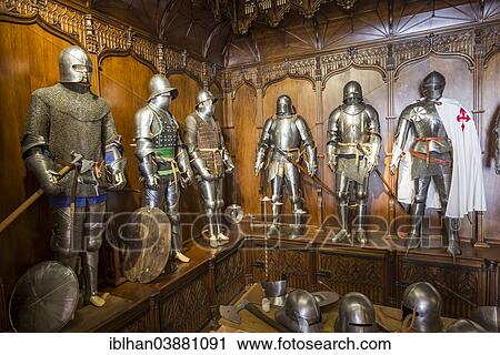 "Armory at the Castillo de Belmonte castle, Belmonte, Cuenca province, region of Castile-La Mancha, Spain, Europe" View Large Photo Image Stock Image - "Armory at the Castillo de Belmonte castle, Belmonte, Cuenca province, region of Castile-La Mancha, Spain, Europe". Fotosearch