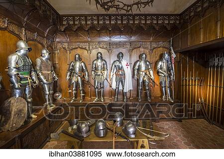 "Armory at the Castillo de Belmonte castle, Belmonte, Cuenca province, region of Castile-La Mancha, Spain, Europe" View Large Photo Image Stock Photography - "Armory at the Castillo de Belmonte castle, Belmonte, Cuenca province, region of Castile-La Mancha, Spain, Europe". Fotosearch