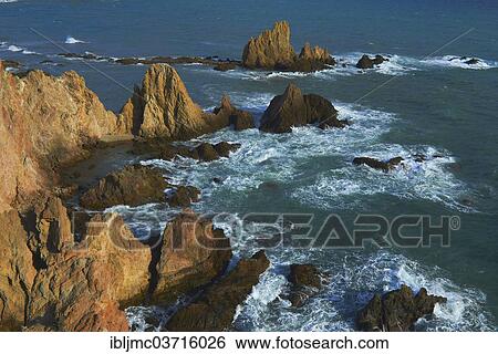 "Arrecife de las Sirenas or Reef of the Mermaids, Cabo de Gata, Cabo de Gata-Nijar Natural Park, Almeria province, Andalusia, Spain, Europe" View Large Photo Image Stock Photograph - "Arrecife de las Sirenas or Reef of the Mermaids, Cabo de Gata, Cabo de Gata-Nijar Natural Park, Almeria province, Andalusia, Spain, Europe". Fotosearch