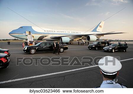 "Arrival of President Barack Obama and family at Tegel Airport, with Air Force One, Berlin, Berlin, Germany, Europe" View Large Photo Image Stock Photograph - "Arrival of President Barack Obama and family at Tegel Airport, with Air Force One, Berlin, Berlin, Germany, Europe". Fotosearch