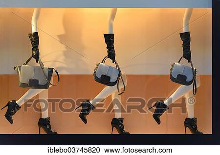 Stock Image - "Art installation in a shop window, London, Greater London, England, United Kingdom, Europe". Fotosearch