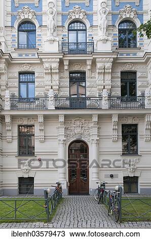 "Art Nouveau building, Riga, Riga, Latvia, Europe" View Large Photo Image Stock Image - "Art Nouveau building, Riga, Riga, Latvia, Europe". Fotosearch