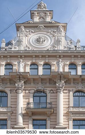 "Art Nouveau building, Riga, Riga, Latvia, Europe" View Large Photo Image Stock Image - "Art Nouveau building, Riga, Riga, Latvia, Europe". Fotosearch