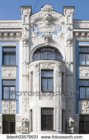 "Art Nouveau building, Riga, Riga, Latvia, Europe" View Large Photo Image Stock Image - "Art Nouveau building, Riga, Riga, Latvia, Europe". Fotosearch
