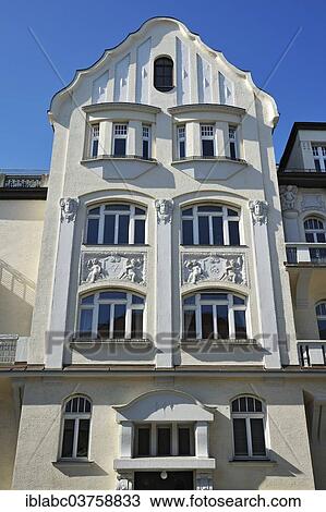 "Art Nouveau facade, Bogenhausen, Munich, Upper Bavaria, Bavaria, Germany, Europe" View Large Photo Image Stock Image - "Art Nouveau facade, Bogenhausen, Munich, Upper Bavaria, Bavaria, Germany, Europe". Fotosearch