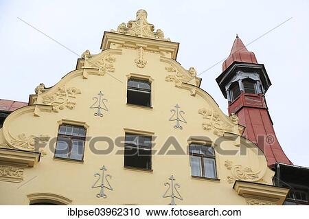 "Art Nouveau facade of the house Alberta iela 12 or Albert Street 12, architects Konstantins Peksens and Eizens Laube, Riga, Latvia, Europe" View Large Photo Image Stock Image - "Art Nouveau facade of the house Alberta iela 12 or Albert Street 12, architects Konstantins Peksens and Eizens Laube, Riga, Latvia, Europe". Fotosearch